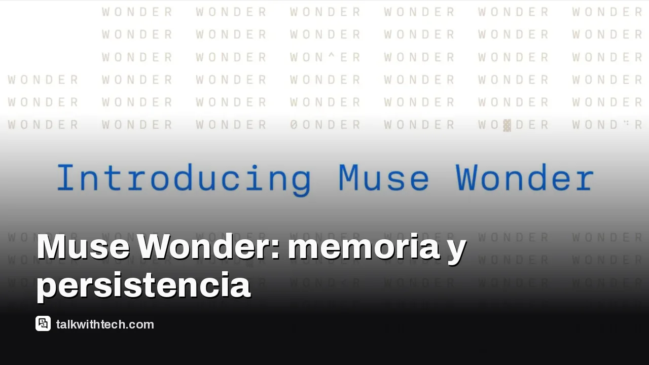 Imagen de Meta para: Muse Wonder AI models add memory to follow your preferences