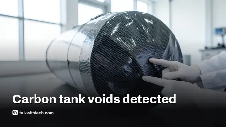 Neutron rocket delay explained: voids in carbon tanks force fix