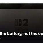 Switch 2 swappable battery adds fixability, not faster performance