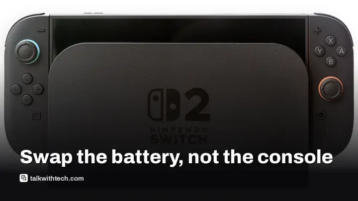 Switch 2 swappable battery adds fixability, not faster performance