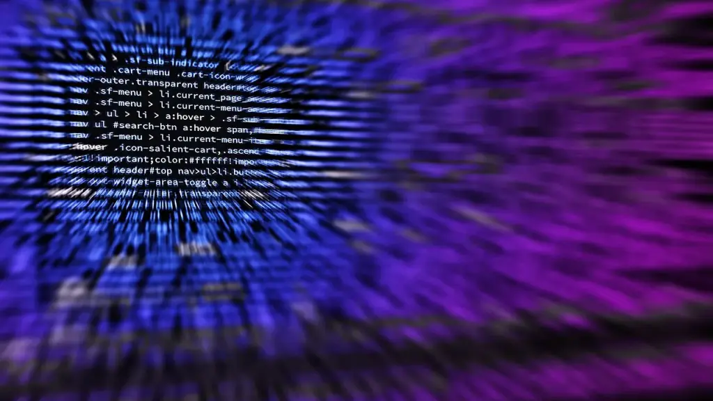 Screen showing lines of open source code