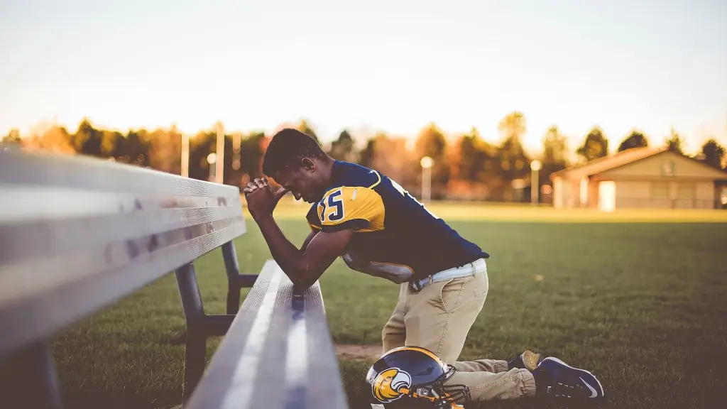 Athlete thinking during a high-pressure moment