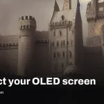 Enable timers and dark screensavers to block OLED burn-in