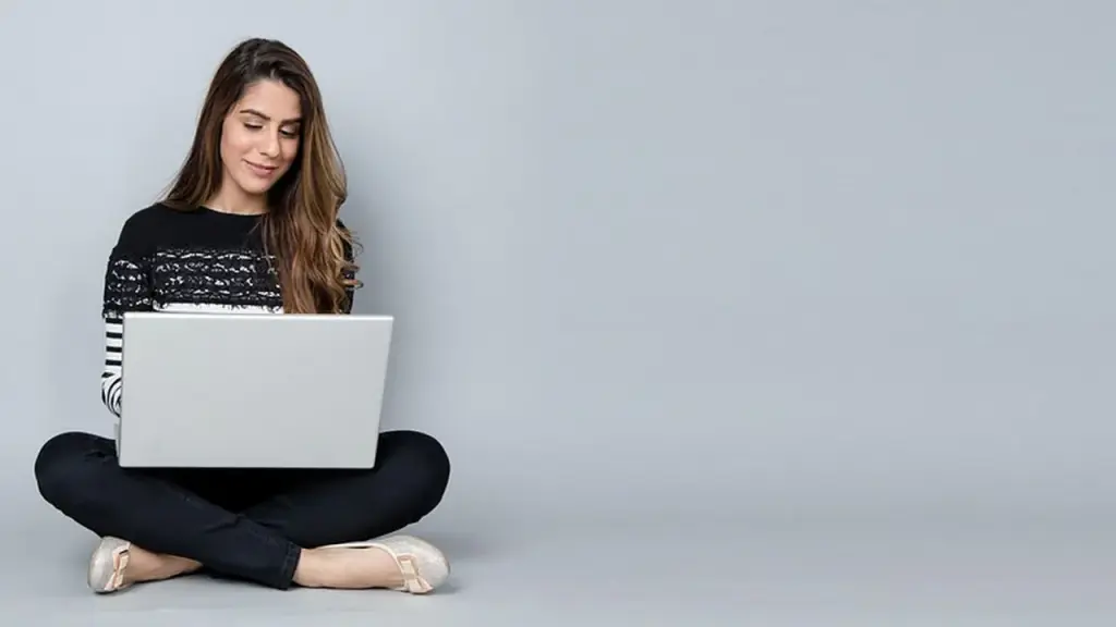 Checking online bill on laptop