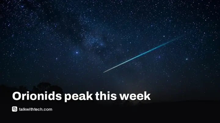 Orionid meteor shower: a bright Moon means you should look at dawn
