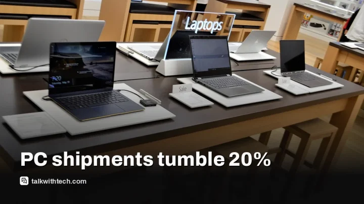 PC shipments fall 20% in Q3 2026 as desktops plunge 23%