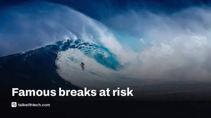 Surfing climate change: top 57 breaks face rising sea threats