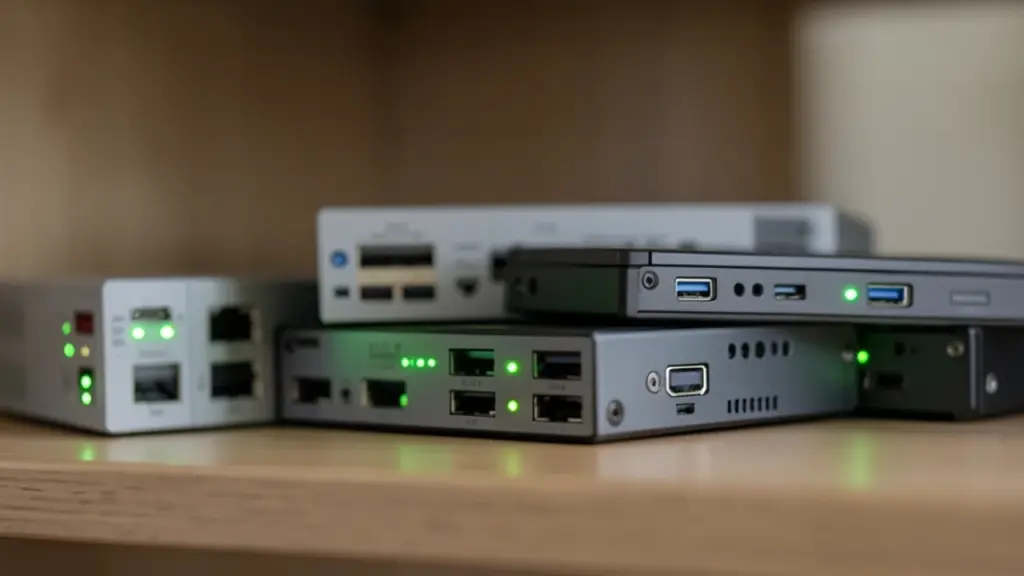 Network storage device and backup drives with status lights
