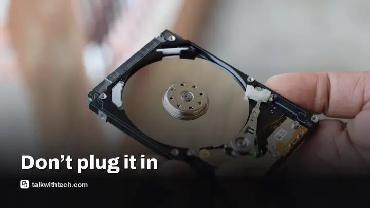 Damaged external hard drive: the one move that can ruin files