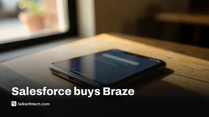 Salesforce buys Braze for $5.66B: the firm behind your app alerts