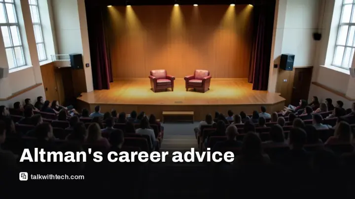 Sam Altman advice for young people: why he says skip the safe path