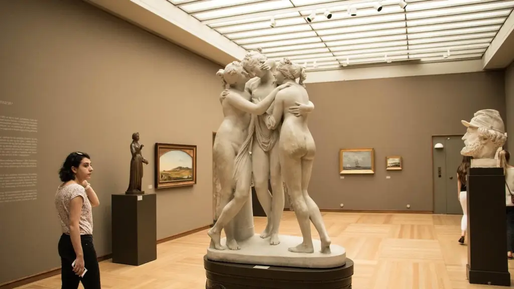 Exhibit signage in a gallery space