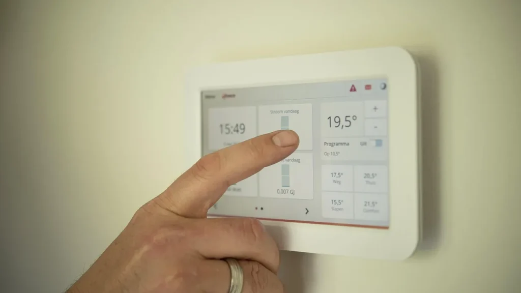 Smartphone showing solar energy monitoring data