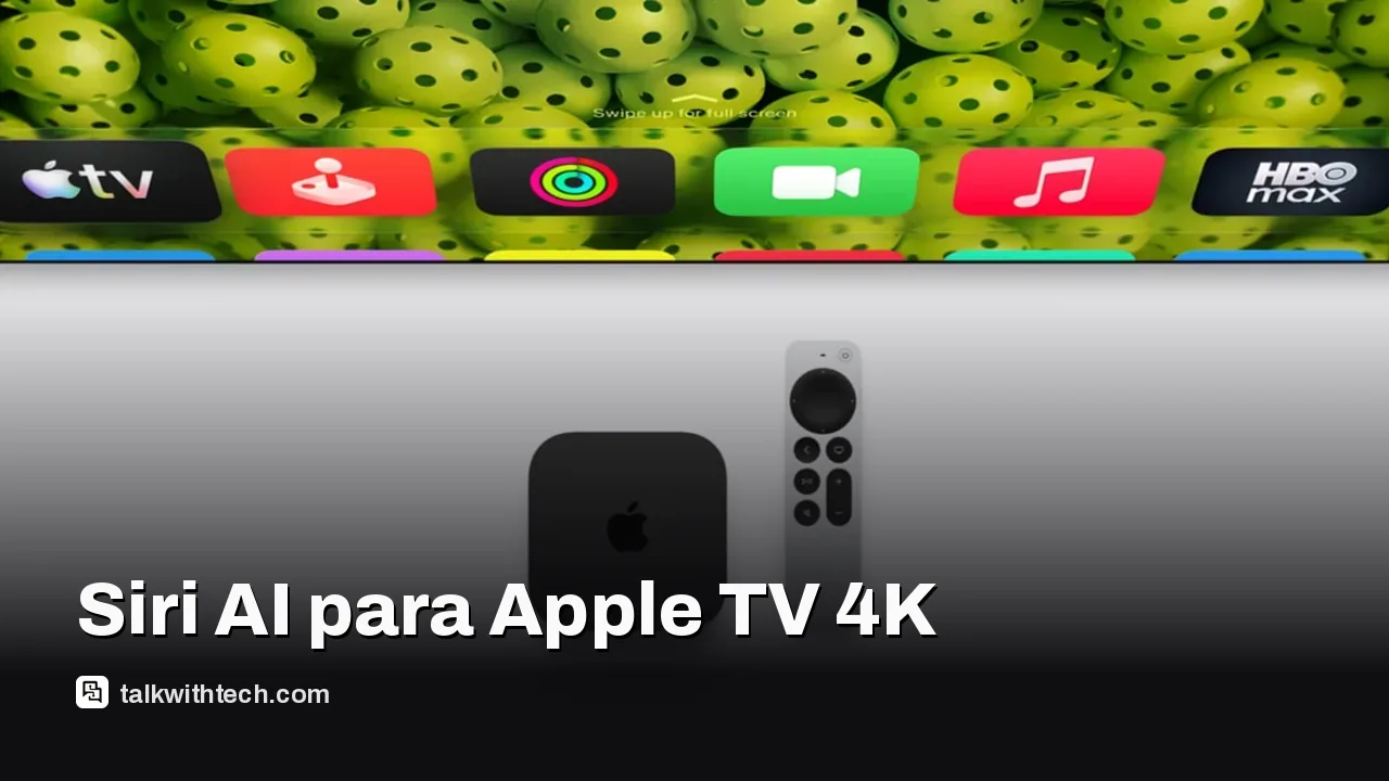Imagen de Apple relacionada con Siri AI en Apple TV 4K
