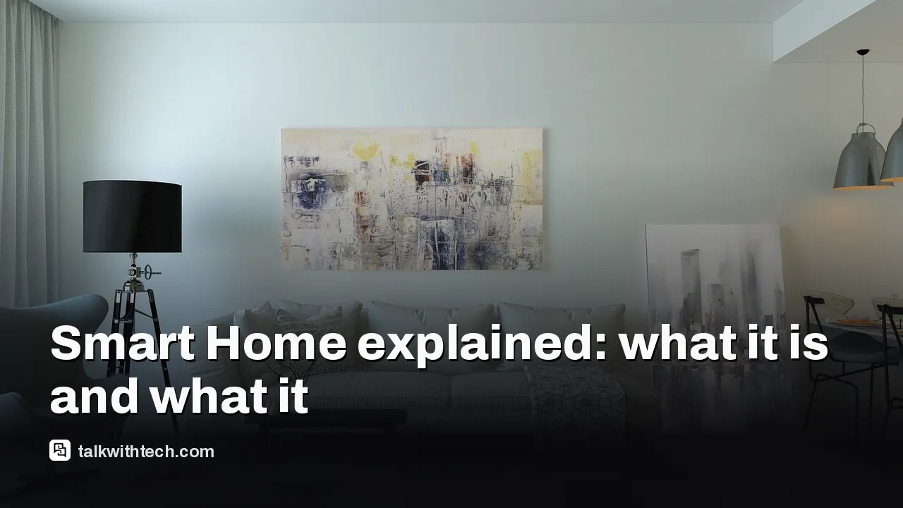 Living room with smart lights, thermostat, and cameras