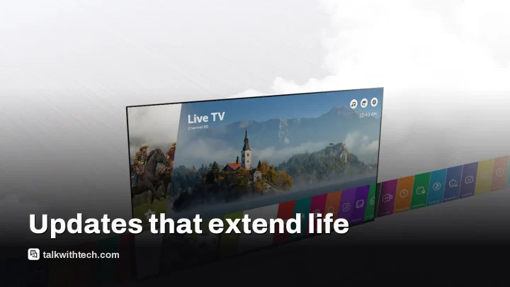 Samsung smart TV updates last seven years, LG four in 2024+