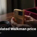 Sony gold-plated Walkman price and January delivery window
