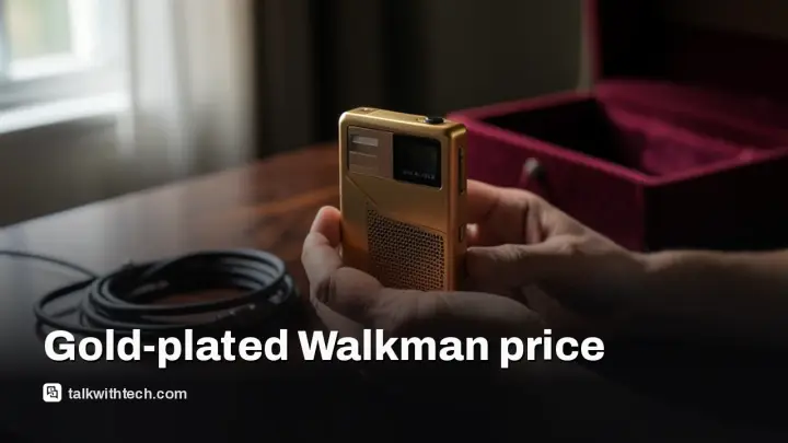 Sony gold-plated Walkman price and January delivery window