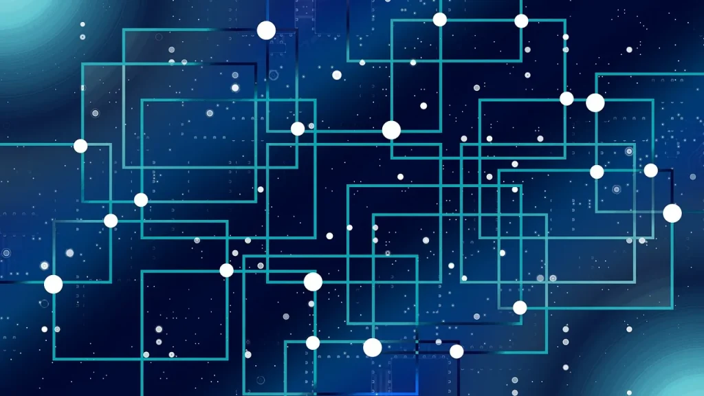 A data center with rows of servers