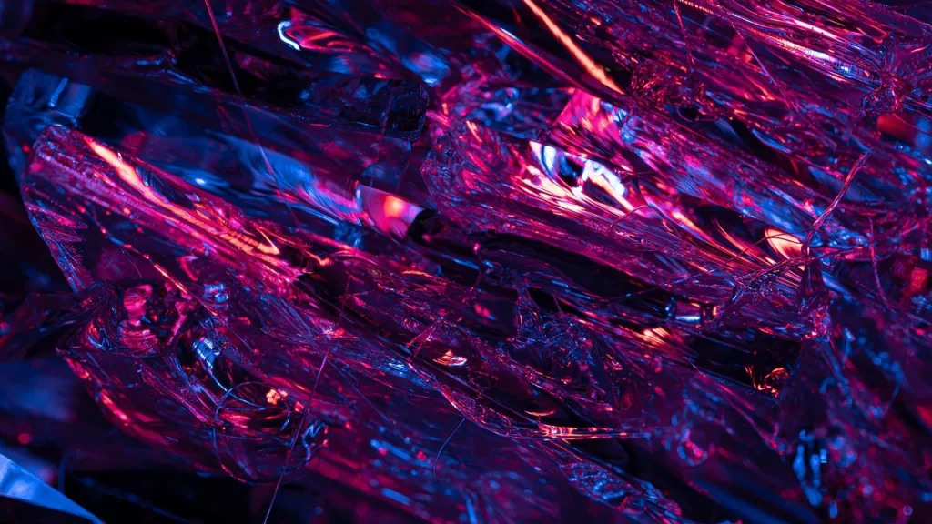 Artistic rendering of many satellites near Earth