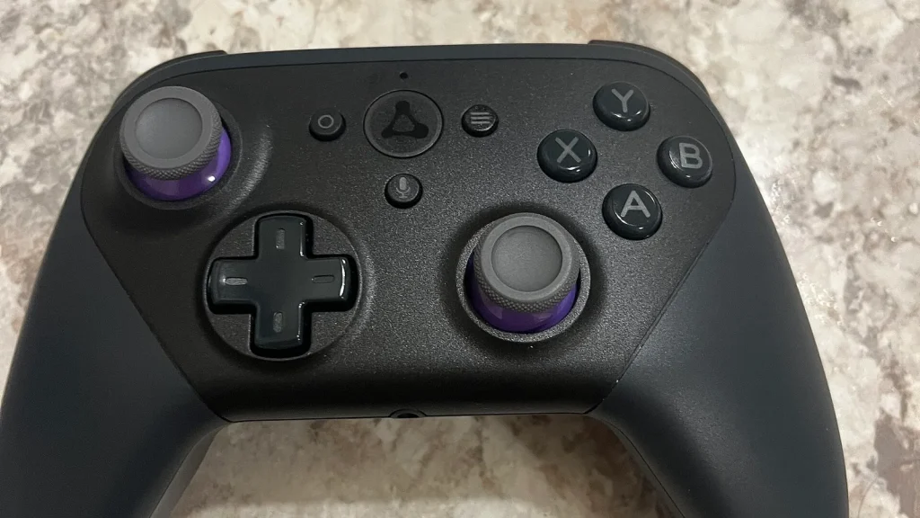 controller thumbstick soldered to board