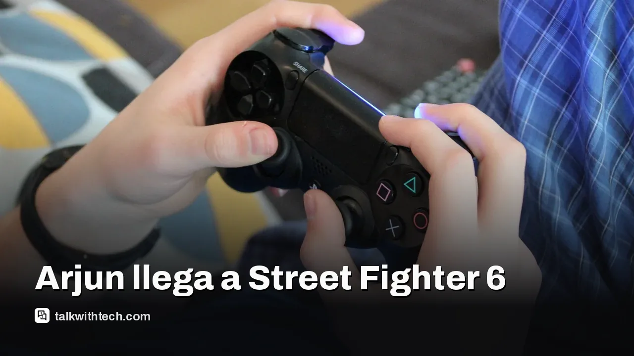 Jugador sosteniendo un mando listo para Street Fighter 6