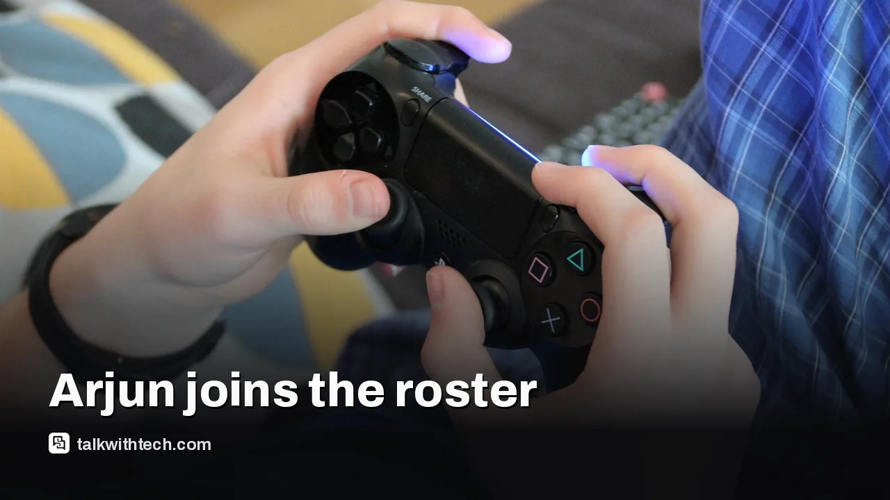 Player holding a game controller ready for Street Fighter 6
