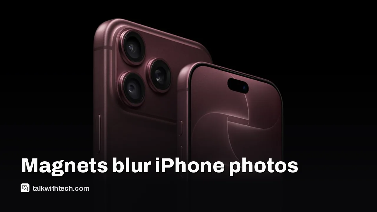 Apple image for: iPhone camera magnets can blur photos, Apple says avoid them