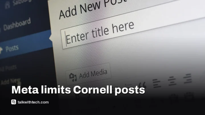 Survivor groups say Meta is limiting Cornell case posts