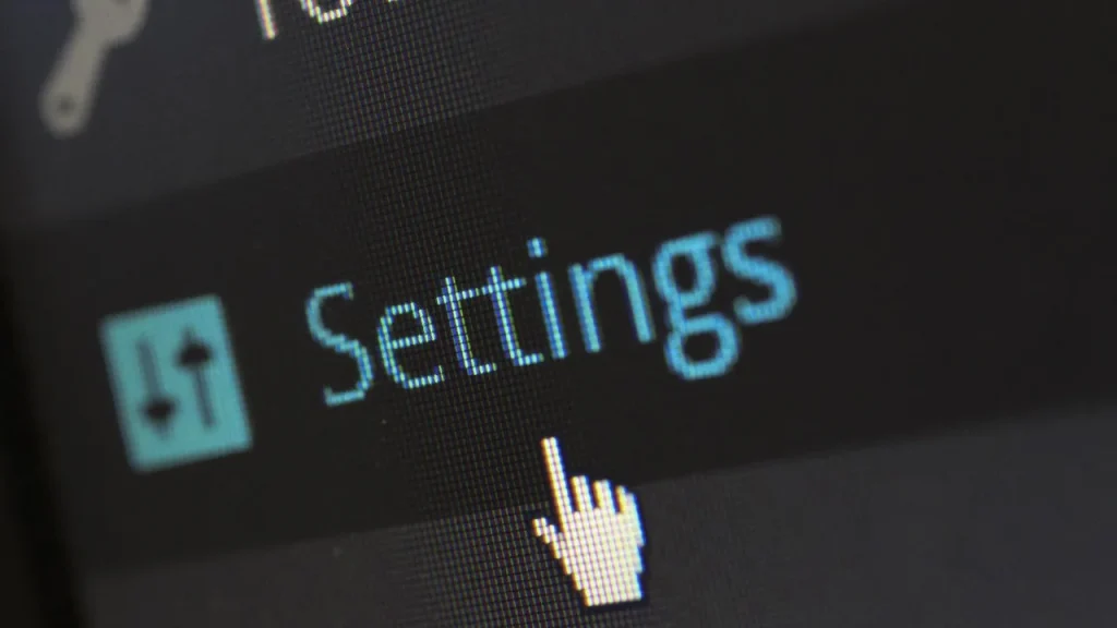 Close-up of a TV settings menu showing privacy options