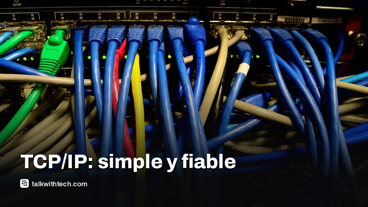 Primer plano de cables de red y un rack de servidores en un centro de datos