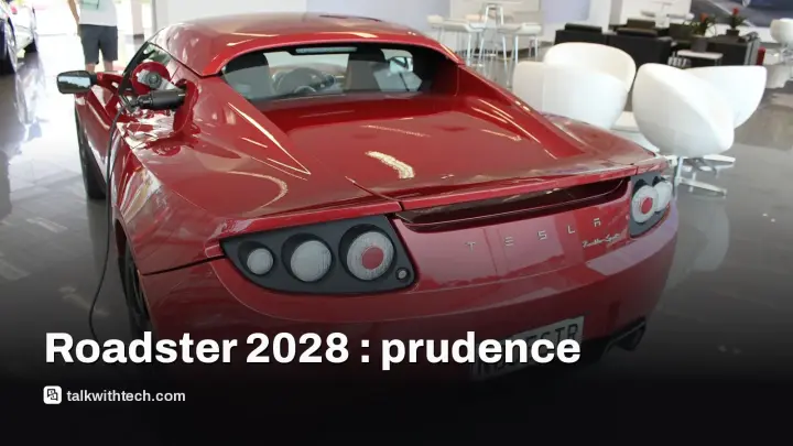 Tesla Roadster 2028 : une arrivée possible, mais prudence requise