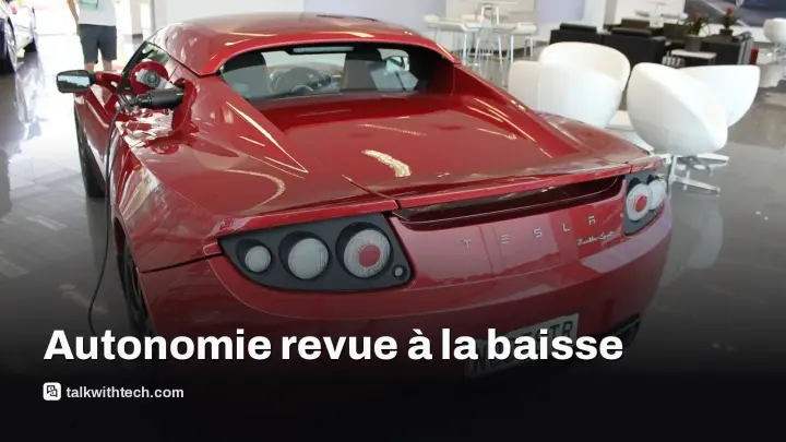 Tesla Roadster : l’autonomie visée tombe à 310–320 miles
