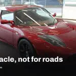 Tesla Roadster flying stunt was a spectacle, not a showroom model
