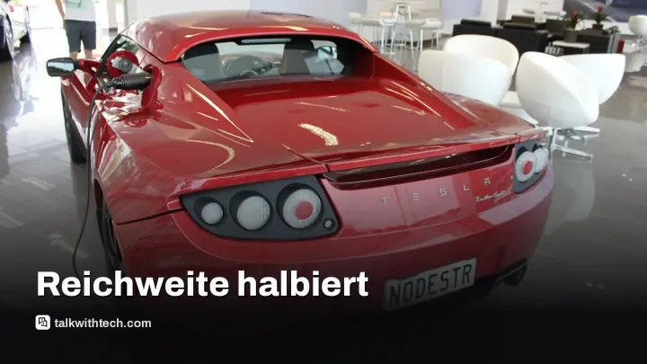 Tesla Roadster: Reichweite jetzt bei rund 310–320 Meilen
