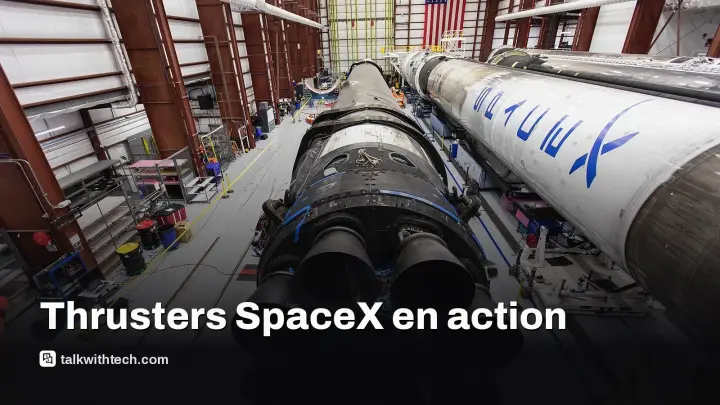Tesla Roadster montre des thrusters qui le soulèvent et le font basculer