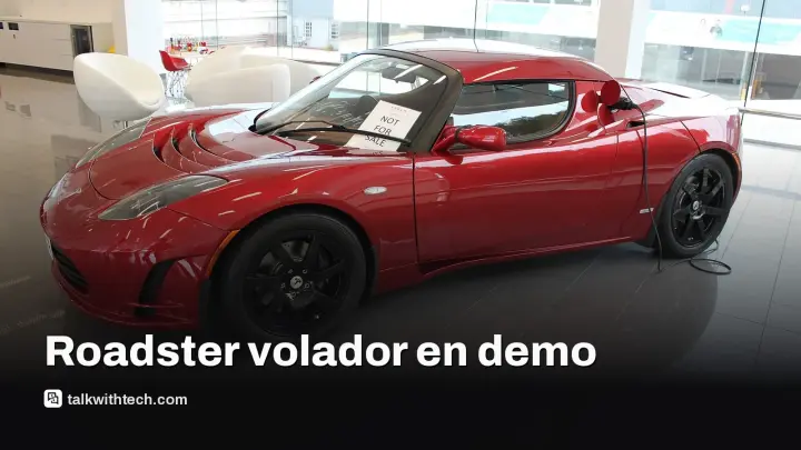 Tesla Roadster muestra vuelo real pero sin fecha de venta