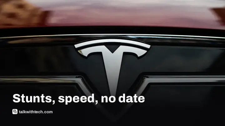 Tesla Roadster flying stunts claim sub‑1s 0–60, details missing