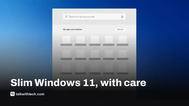 Tiny11 Builder Windows 11 gets a cleaner, faster WinUI 3 app