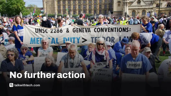 Palestine Action post by Sarah Helm prompts no further action