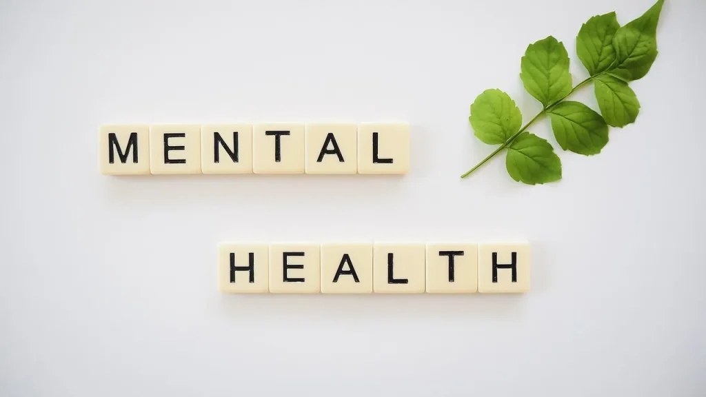 A poster or brochure about mental health resources in a workplace
