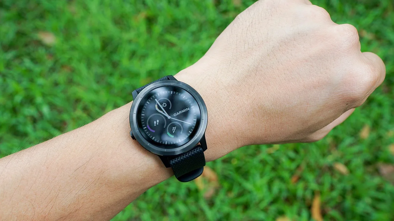 A health tracker worn for fitness monitoring