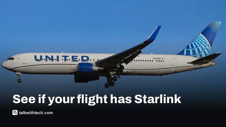 Starlink tracker shows which United flights get Wi‑Fi days ahead