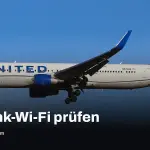 United zeigt per Tracker, welche Flüge Starlink‑Wi‑Fi haben