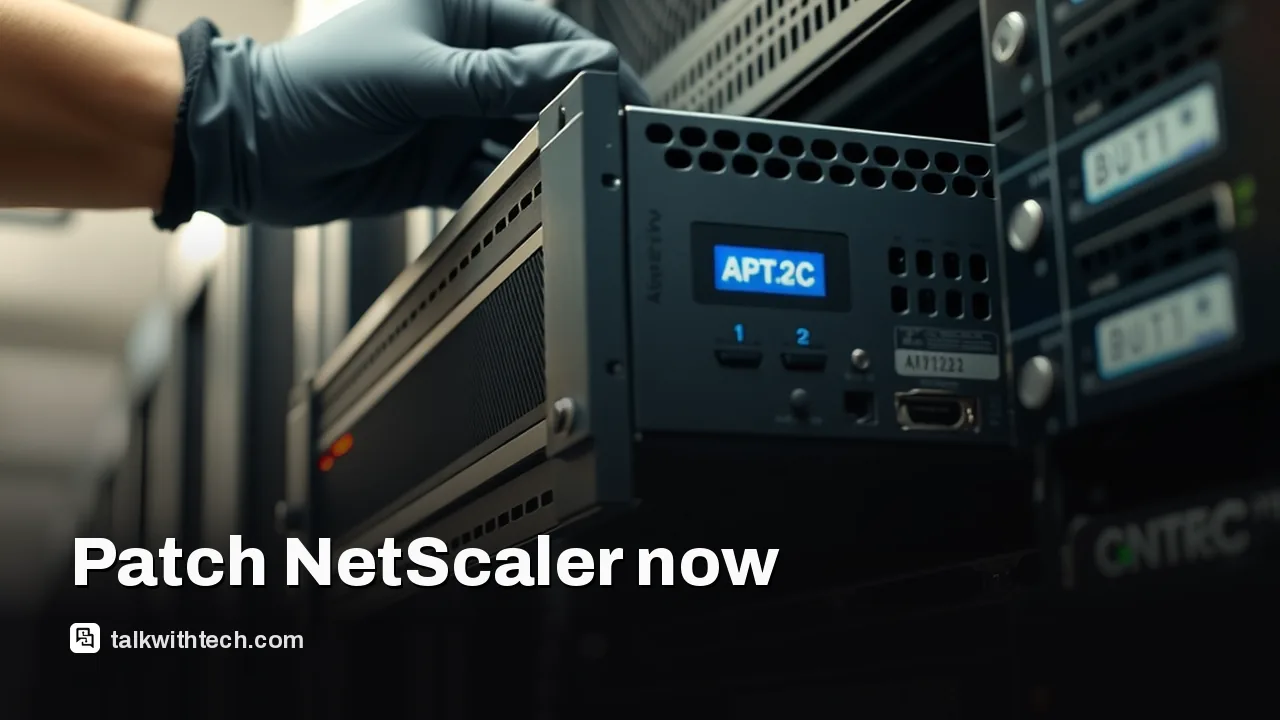 Hands removing a rack-mounted enterprise ADC appliance in a data center