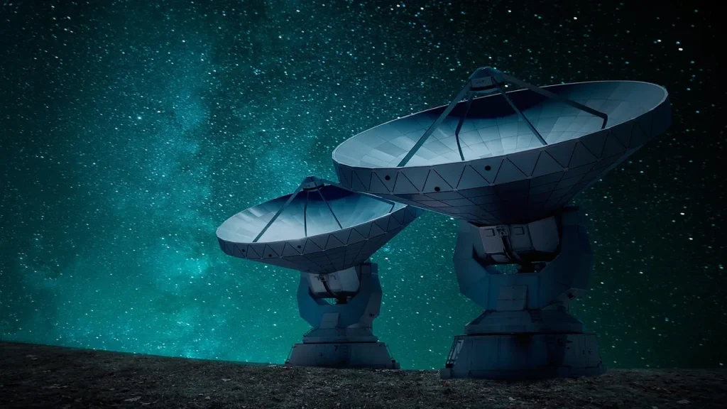 Radio telescope array used to detect fast radio bursts