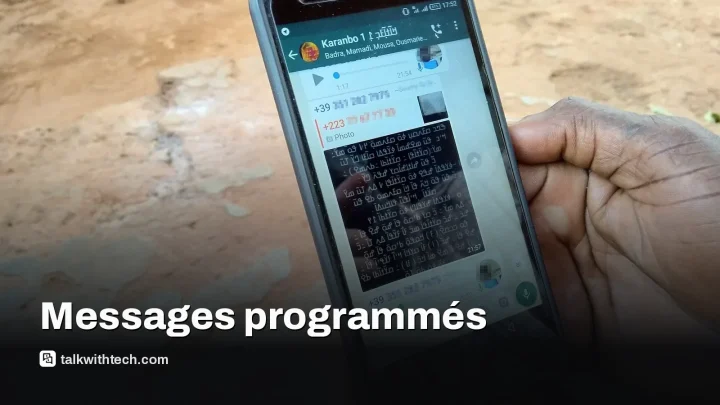 WhatsApp teste l’envoi programmé des messages