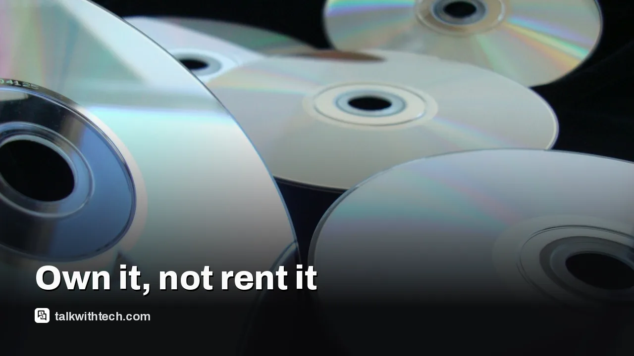 A Blu-ray disc on a shelf next to a player