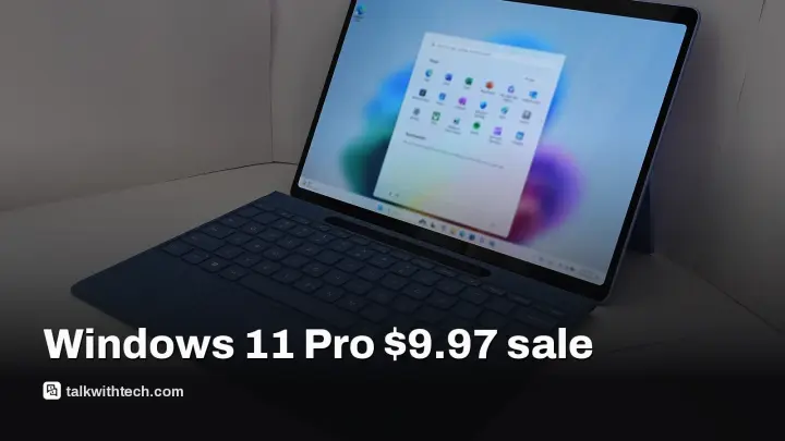 Windows 11 Pro sale $9.97 lifetime license through Oct 20