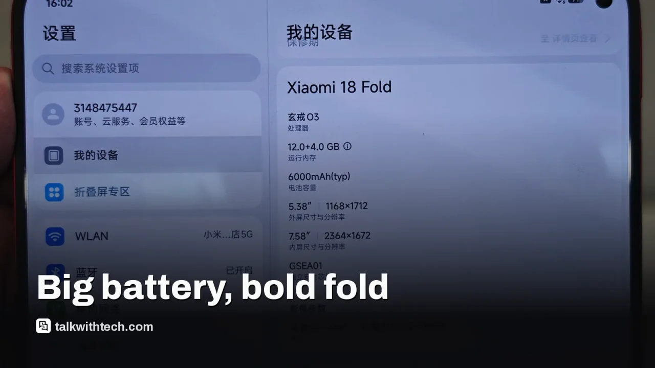 Xiaomi 18 Fold